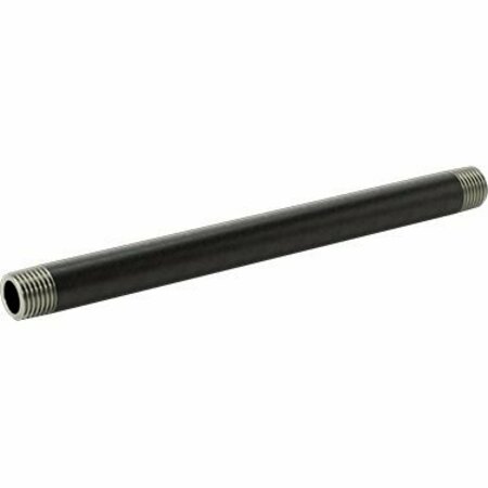 BSC PREFERRED Standard-Wall Steel Pipe Nipple Threaded on Both Ends 1/4 NPT 6-1/2 Long 44615K172